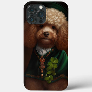 Poodle Dog in St. Patrick's Day Dress iPhone 13 Pro Max Case
