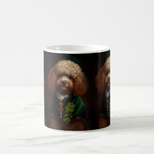 Poodle Dog in St. Patrick's Day Dress Coffee Mug