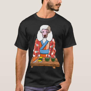 Poodle Dog Kimono Kawaii Japanese Foodie Sushi T-Shirt