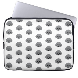 Poodle dog laptop sleeve