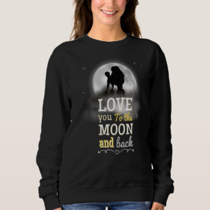 Poodle Dog Love To The Moon Sweatshirt