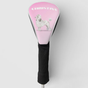 Poodle Dog Lover Pink Personal  Golf Head Cover