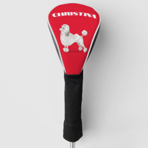 Poodle Dog Lover Red Personal  Golf Head Cover