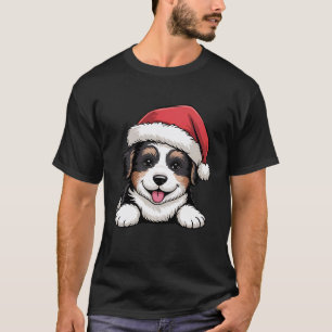 Poodle Dog Lovers Men Women Kids Funny Xmas Santa T-Shirt
