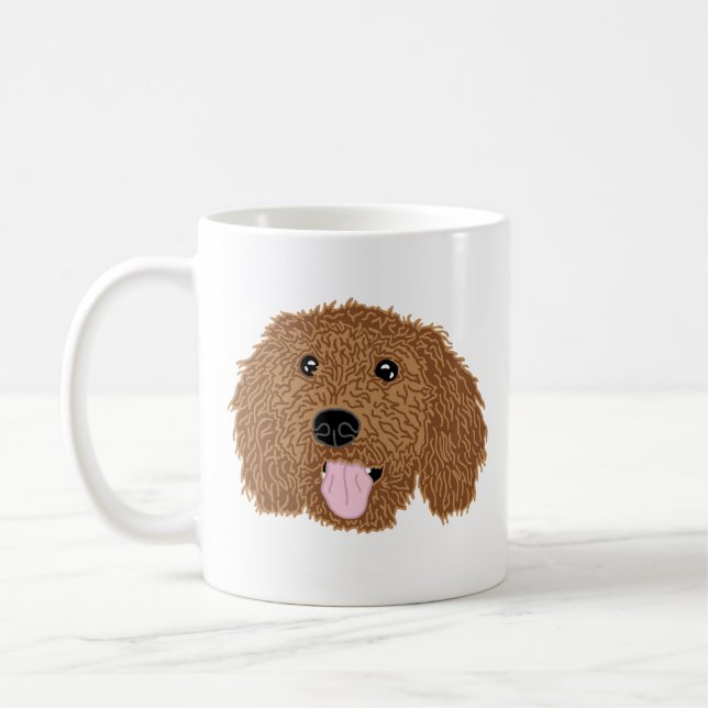 Poodle Dog Mom Mug (Left)