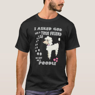 Poodle Dog  Mom, Pudel Dad Lover Print, Cute Toy P T-Shirt