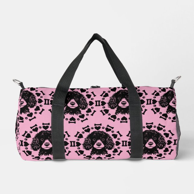 Poodle Dog Owner Duffle Bag (Front)