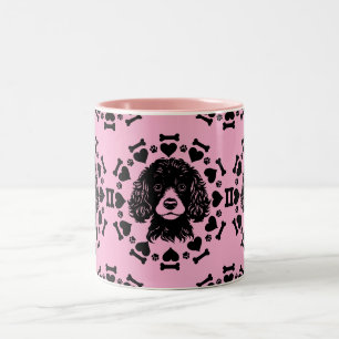 Poodle Dog Owner Two-Tone Coffee Mug