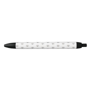 Poodle dog _ pattern black ink pen