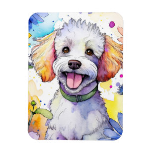 Poodle Dog Photo Magnet