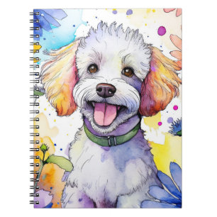 Poodle Dog Spiral Notebook