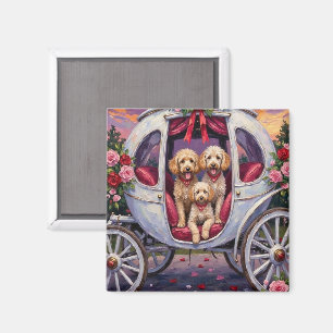 Poodle Dog Valentine's Day Magnet