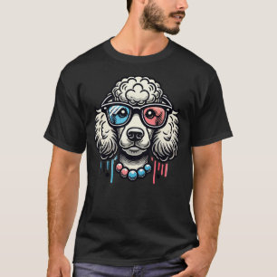 Poodle Dog With Glasses T-Shirt