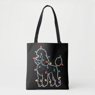 Poodle Dogs Tree Christmas Xmas Pet Animal Dog  Tote Bag