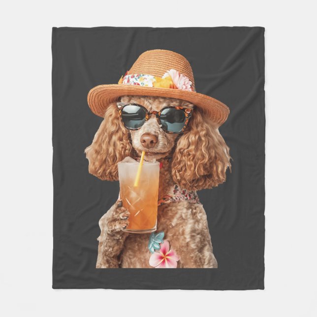 Poodle Fleece Blanket (Front)