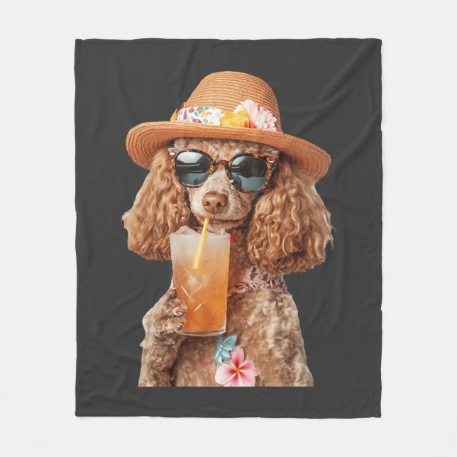 Poodle Fleece Blanket (Front)