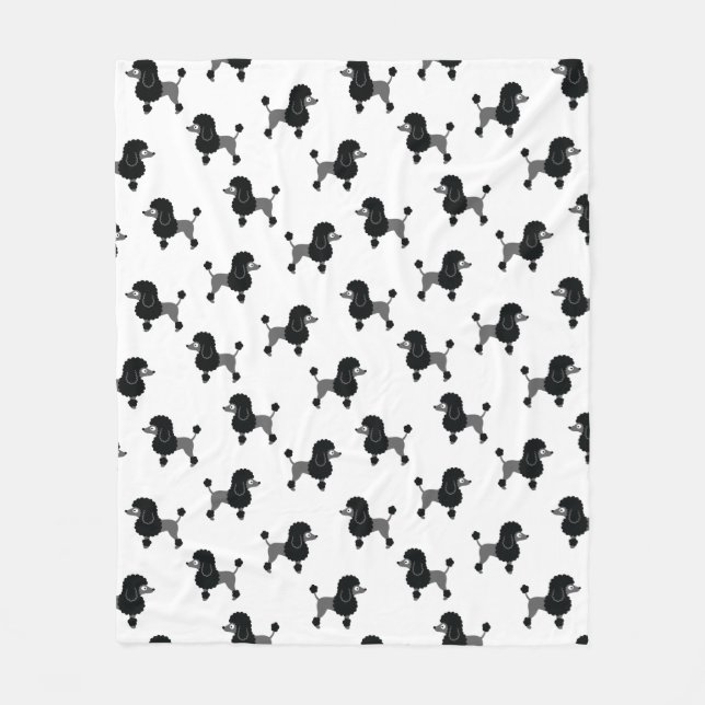 Poodle Fleece Blanket (Front)