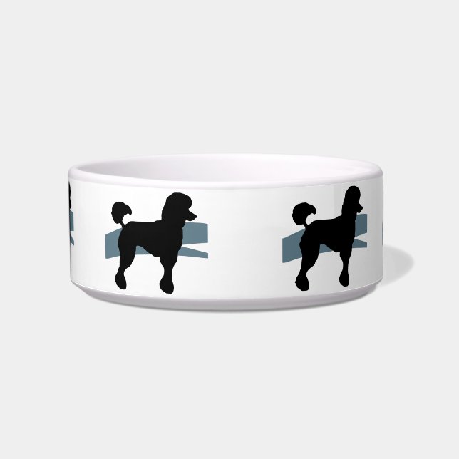 Poodle Food/Water Bowl (Front)