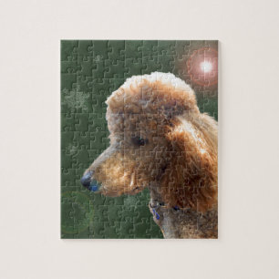 POODLE FOR THE HOLIDAYS JIGSAW PUZZLE