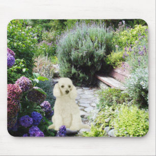 Poodle Garden Mousepad