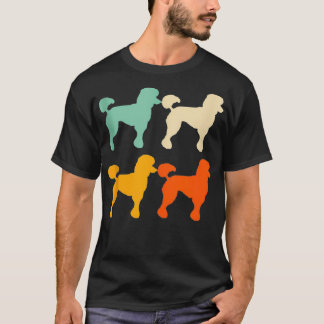 Poodle Gift for Dog Lover Retro Poodle Tee Vintage