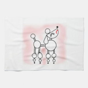 Poodle Gift Ideas, White Toy Poodle Kitchen Towel