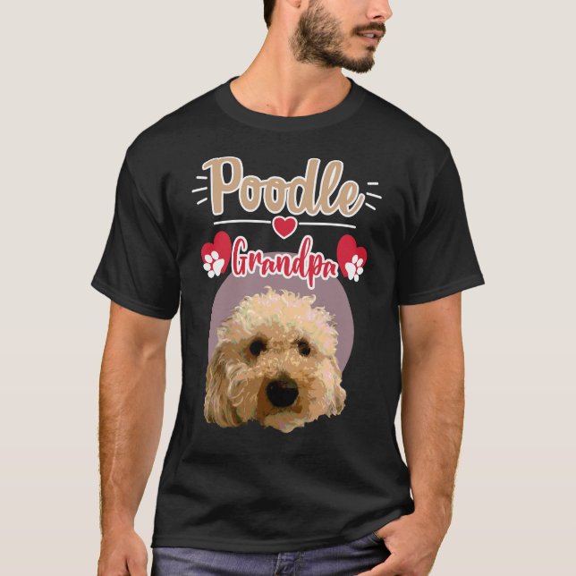 Poodle Grandpa      T-Shirt (Front)