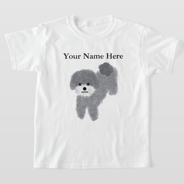 Poodle gris #2 T-shirt (Poser)