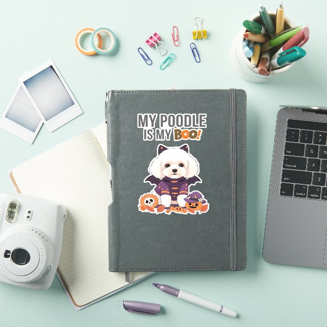 Poodle Halloween Costume  My Poodle is My Boo Dog  (iPad Cover)