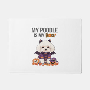 Poodle Halloween Costume My Poodle is My Boo Dog Doormat
