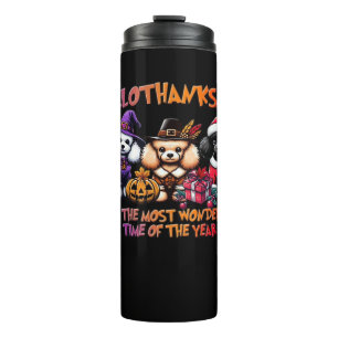 Poodle Halloween Thanksgiving Christmas Classic T- Thermal Tumbler