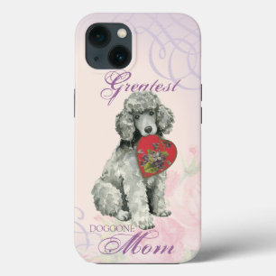 Poodle Heart Mom iPhone 13 Case