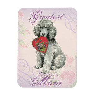 Poodle Heart Mom Magnet