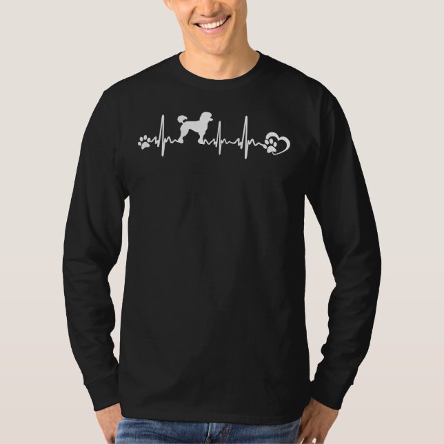 Poodle Heartbeat T-Shirt (Front)