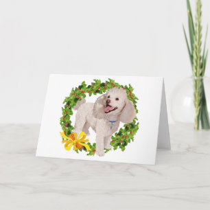 Poodle Holiday Card