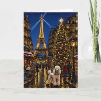 Poodle Holiday  Card