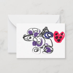 Poodle hot card