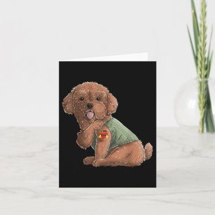 Poodle I Love Mom Tattoo Dog Shirt Funny Mothers D Card