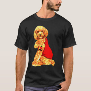 Poodle I Love Mom Tattoo T-Shirt