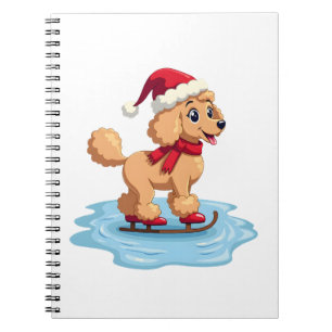 Poodle Ice Skater Notebook
