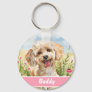 Poodle ID Tag – Add Name & Contact Keychain