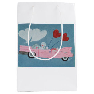 Poodle in Pink Convertible Medium Gift Bag