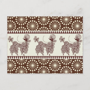 Poodle in Sparkle Postcard