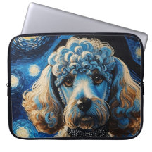 Poodle in Starry Night