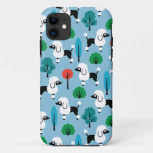 Poodle in the park iPhone 11 case