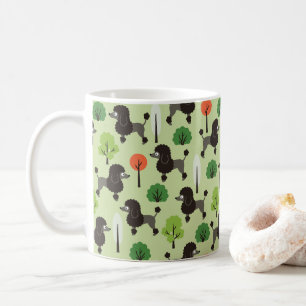 Poodle in the park coffee mug