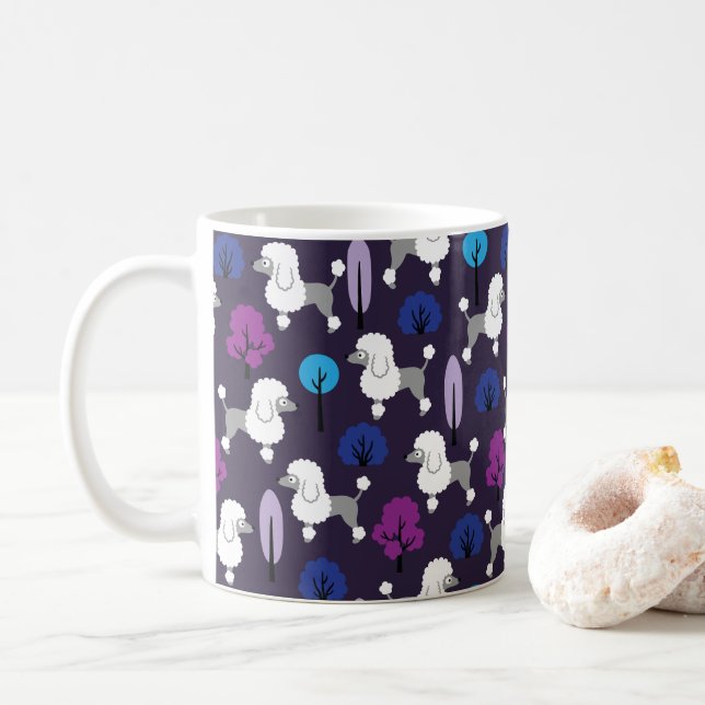 Poodle in the park coffee mug (With Donut)