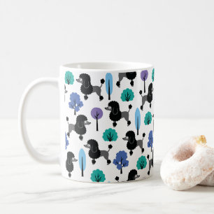 Poodle in the park coffee mug