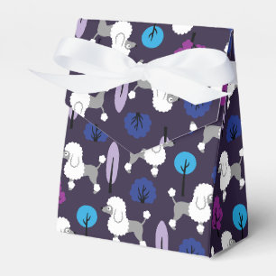 Poodle in the park favor box