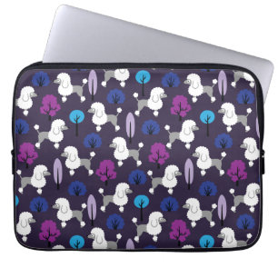 Poodle in the park laptop sleeve
